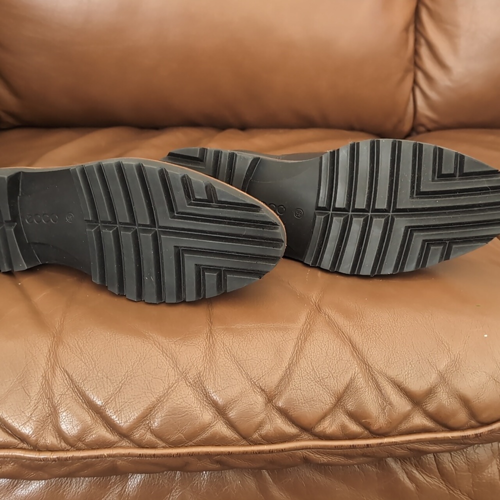 Ecco Black Leather Ankle Boots - Picture 2 of 5